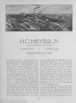 H.C.Meyer Jr. Aktiengesellschaft Hamburg Harburg