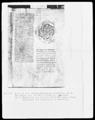 Vitae et Passiones — Initiale C(UM DIV gens longobardorum), Folio 2recto