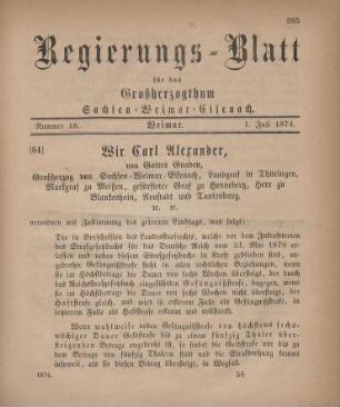 Nr. 18 : 1. Juli 1874