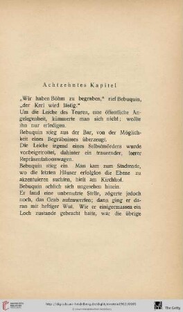 Achtzehntes Kapitel