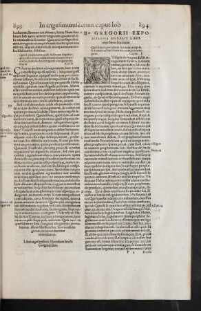 B. Gregorii Expositionis Moralis Liber vigesimus septimus.