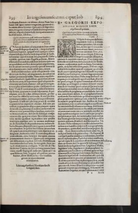B. Gregorii Expositionis Moralis Liber vigesimus septimus.