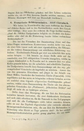 6. Evangelische Brüdergemeinden. Adolf Clarenbach