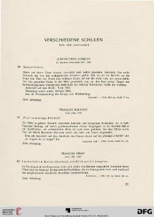 Verschiedene Schulen XVII.-XIX. Jahrhundert (Nr.80-98c)