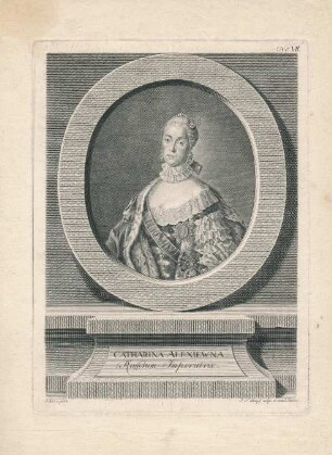 "CATHARINA ALEXIEWNA Russorum Imperatrix" - Katharina II.