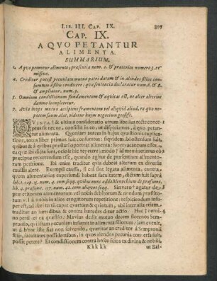 Cap. IX. A Quo Petantur Alimenta.