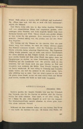 Andeutungen