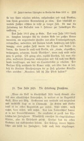 13. Das Jahr 1813. Die Erhebung Preußens