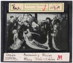 Rogier van der Weyden (Nachfolge): Beweinung Christi, Den Haag, Mauritshuis