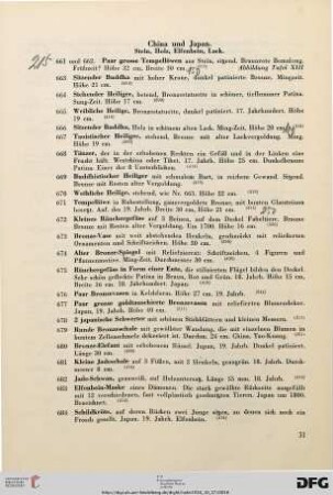 China und Japan: Stein, Holz, Elfenbein, Lack (Nr. 661-693)