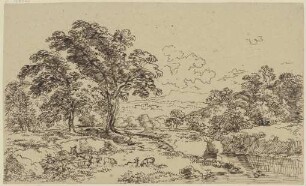 Baumreiche Landschaft