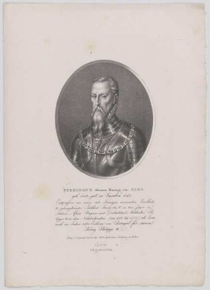 Bildnis des Ferdinand Alvarez Herzog von Alba
