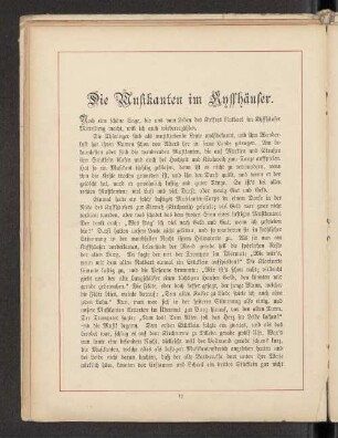 Die Musikanten im Kyffhäuser.
