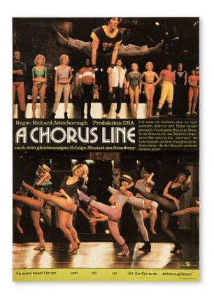 Filmplakat: "A Chorus Line"
