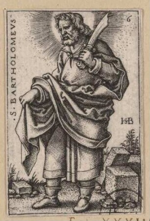 Apostel Bartholomäus, aus der Folge der zwölf Apostel
