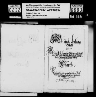 Lager- und Schatzungsbuch von Urphar