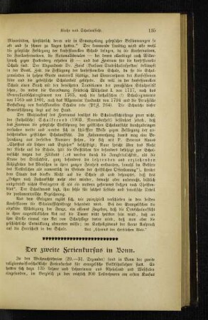 ¬Der¬ zweite Ferienkursus im Bonn