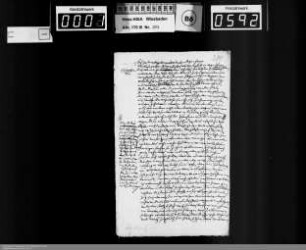 . 1629: Dezember und o. D. 1629