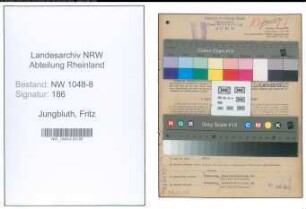 Entnazifizierung Fritz Jungbluth , geb. 22.12.1893 (Abteilungsleiter)