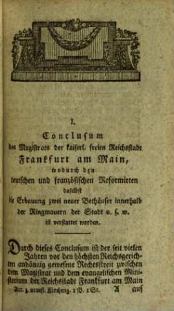 Acten, Urkunden und Nachrichten zur neuesten Kirchengeschichte. 1. 1788/89 (1789)