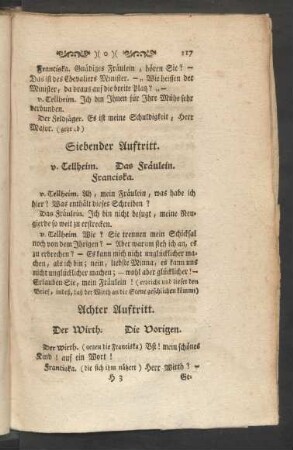 Siebender Auftritt.