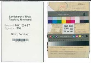 Entnazifizierung Bernhard Storp , geb. 28.04.1892 (Sparkassendirektor)
