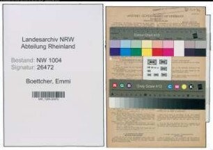 Entnazifizierung Emmi Boettcher , geb. 26.09.1900 (Verkaeuferin)
