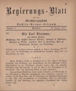 Nr. 3 : 27. Januar 1874