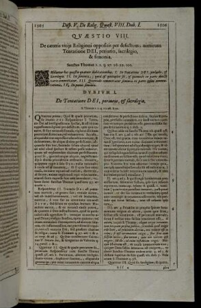 Quæstio VIII. De cæteris vitiis Religioni oppositis per defectum; nimirum Tentatione Dei, periurio, sacrilegio, & simonia.