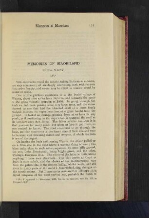 Memories of Maoriland