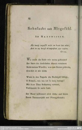 Sehnsucht nach Mitgefühl