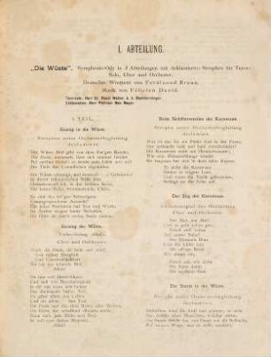 Programm zu dem am Montag den 8. Februar 1897, abends 8 Uhr im Kaim-Saale stattfindenden Concerte