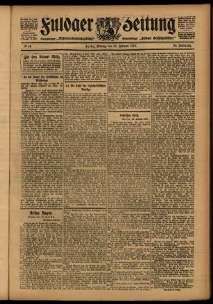 Ausgabe vom Montag, den 25. Februar 1907.