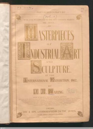 1,2,3: [Masterpieces of industrial art & sculpture at the international exhibition, 1862] Band 1,2,3