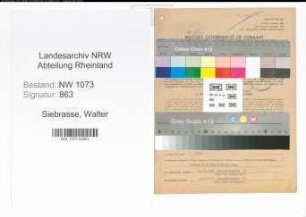 Entnazifizierung Walter Siebrasse , geb. 05.04.1904 (Kaufmann)