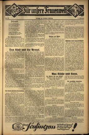 Zweite Ausgabe vom Donnerstag, den 11. Februar 1932.