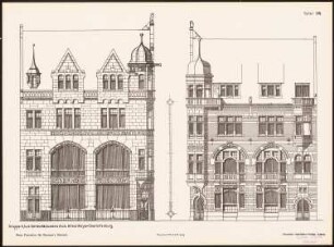 Neue Fassaden für Bremens Altstadt Ergebnis aus d. Wettbewerbe d. Vereins Lüder von Bentheim in Bremen, bearb. v. Richard Landé, Leipzig: Seitenansichten