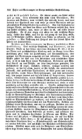 Fehler und Verirrungen im Gange weiblicher Geistesbildung