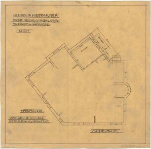 Billing, Hermann; Karlsruhe, Eisenlohrstr. / Bunsenstr. 22; Haus Muser - Grundriss EG
