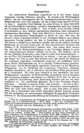111-114, Jugendgerichte