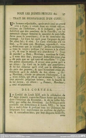 Trait De Bienvaisance D'Un Curé