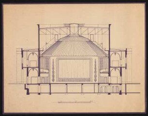 Capitol-Lichtspiele am Zoo, Berlin: Querschnitt 1:100 (von Inv.Nr. 3182)