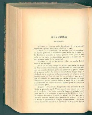 De la ambición : Diálogo