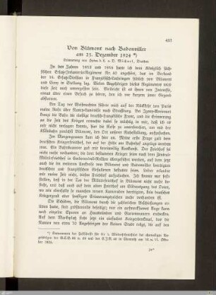 Von Blâmont nach Badonviller