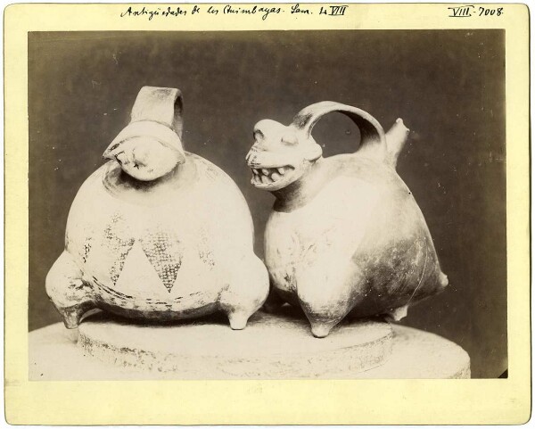 Clay vessels, Antigüedades de los Quimbayas Lam. 2 VIII