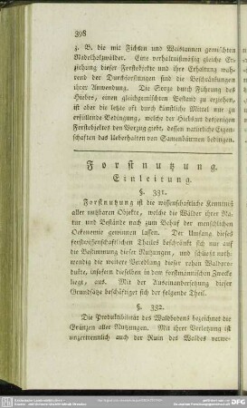 Forstnutzung