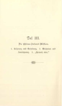 Teil III. Die China-Inland-Mission