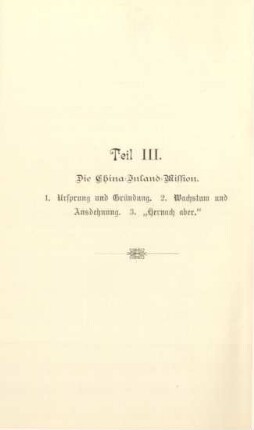 Teil III. Die China-Inland-Mission