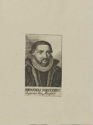 Bildnis des Iohannes Forsterus