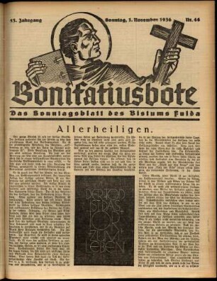 Ausgabe vom Sonntag, den 01. November 1936.